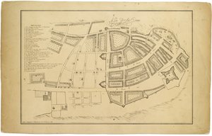 New Yorke 1695, 1846 by American School